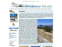 Tablet Screenshot of apartments-vela-luka.com